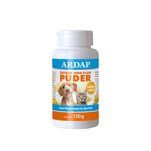 ARDAP Zecken und Floh Puder 150g - Für Hunde...