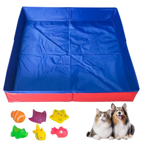 Hundepool Katzenpool Mit 6 Fischen Spielzeug,...