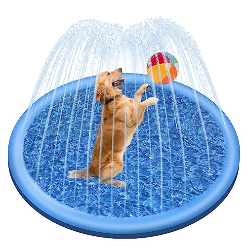 Jsdoin Hundepool -100cm aufblasbarer...