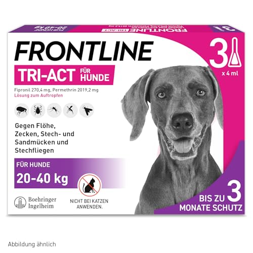 FRONTLINE TRI-ACT Hund L gegen Zecken, Flöhe...