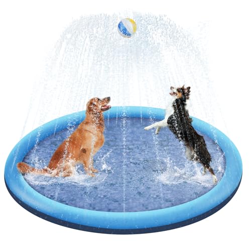 CNMTCCO Hundepool 100cm,Faltbarer Splash...