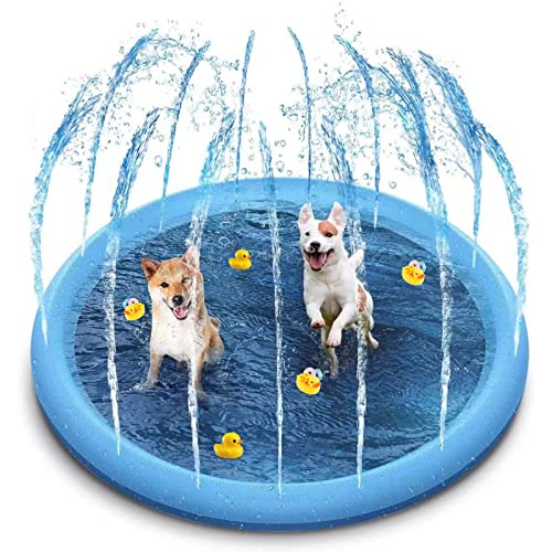 Hundepool, 100cm Splash Pad Sprinkler Play...